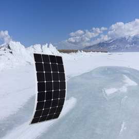 半柔性SUNPOWER层压太阳能电池板ETFE太阳能光伏板车顶软性曲形板