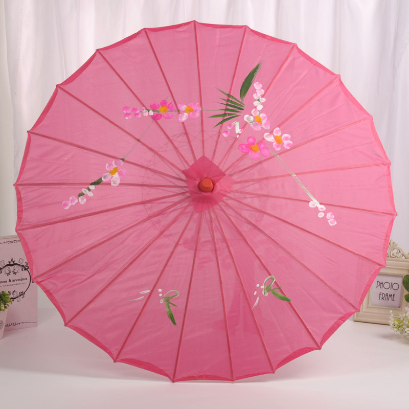 Wedding products, wedding products, wedding products, wedding products, wedding products, creative oil-paper umbrellas, silk cloth wooden handle umbrellas, Chinese-style ceiling decorative umbrellas, retro stage cheongsam performance craft umbrellas detail image 19