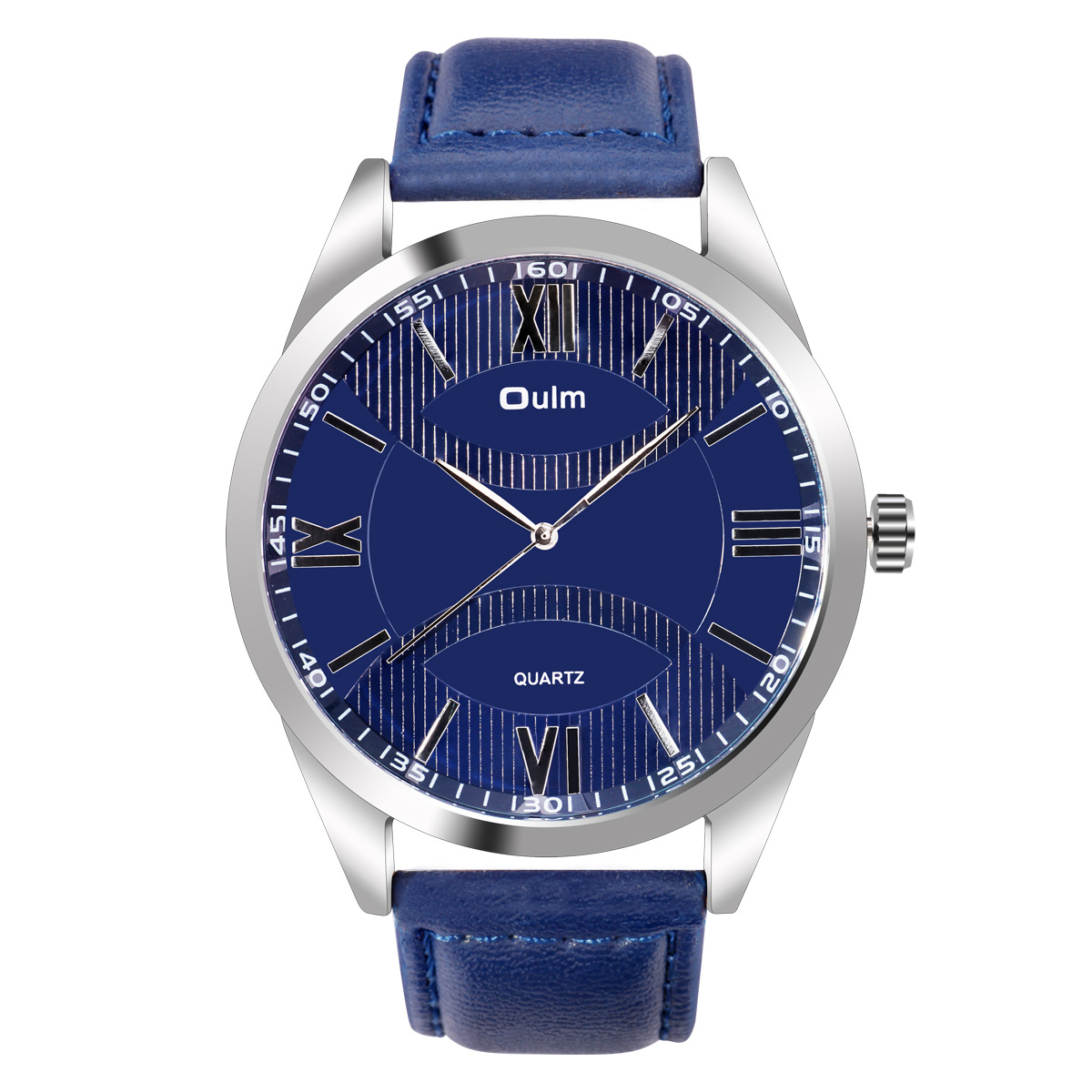 Oulm 3697 reloj de cuarzo para hombre reloj de negocios Correa impermeable reloj grande Placa de tres pines reloj coreano