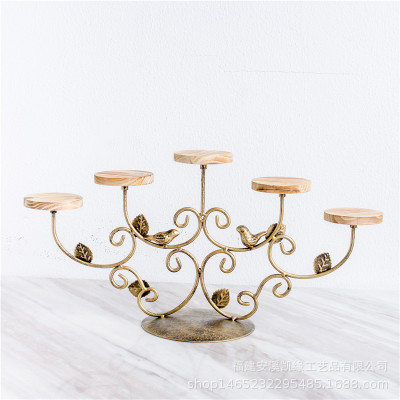 Nordic soporte de la torta de madera maciza moderna minimalista postre tienda bandeja postre estante moda boda accesorios decoración traje