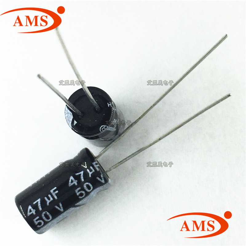 47UF 50V 体积6*11MM 直插电解电容 50V/47UF 全新现货