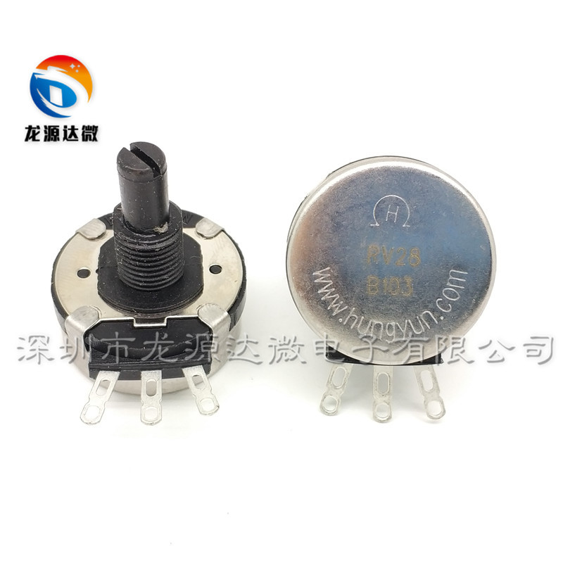 RV28P-B103 电焊机单联旋钮电位器 替代WTH118-2W-10K RV28 B103