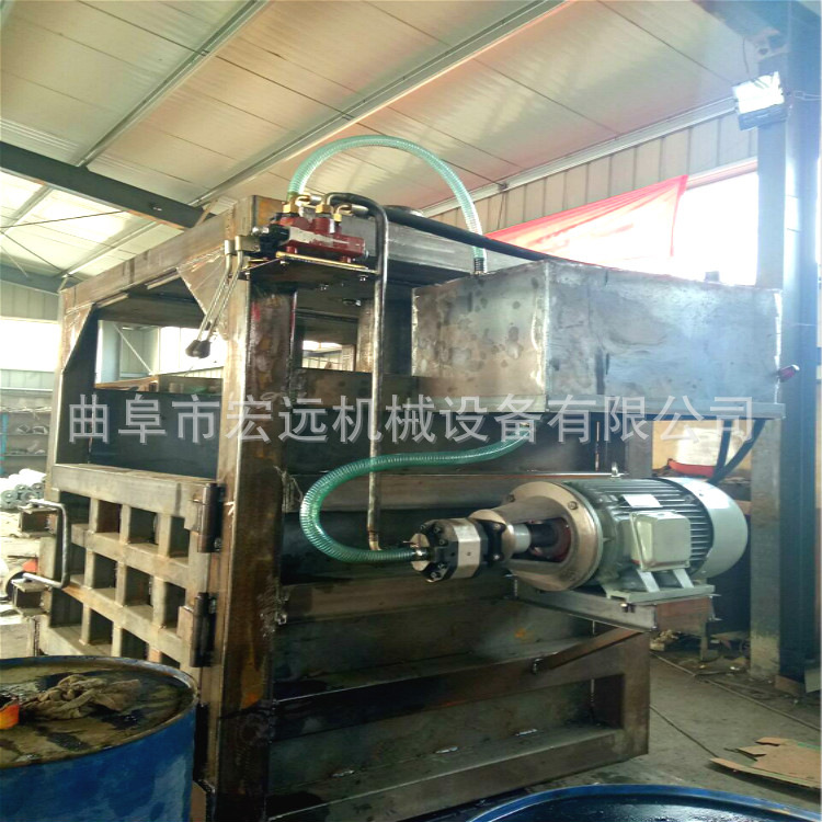 立式半自动液压金属废品废纸打包机