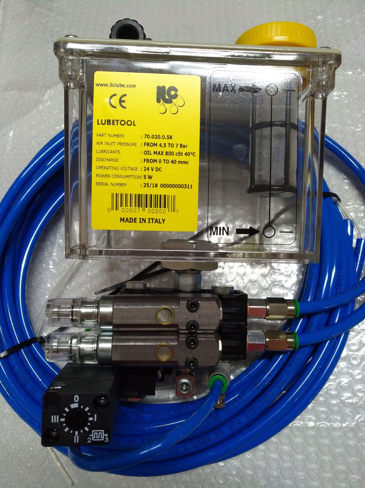 意大利ILC机床专用MQL微量油雾润滑系统、喷雾器