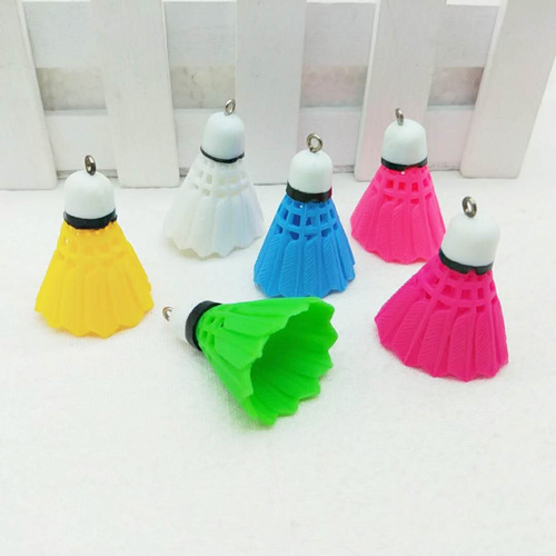Simulated mini badminton keychain accessories diy jewelry accessories earrings earrings accessories wholesale