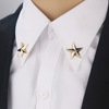 Fashionable metal shirt, trend brooch, wholesale