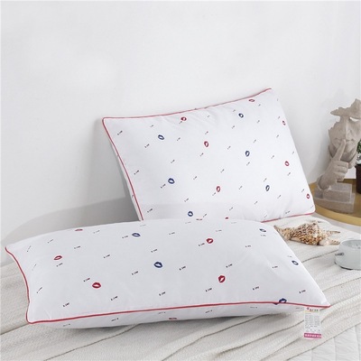 厂家直销批发枕头枕芯保健护颈枕五星酒店羽丝绒枕支持一件代发|ru