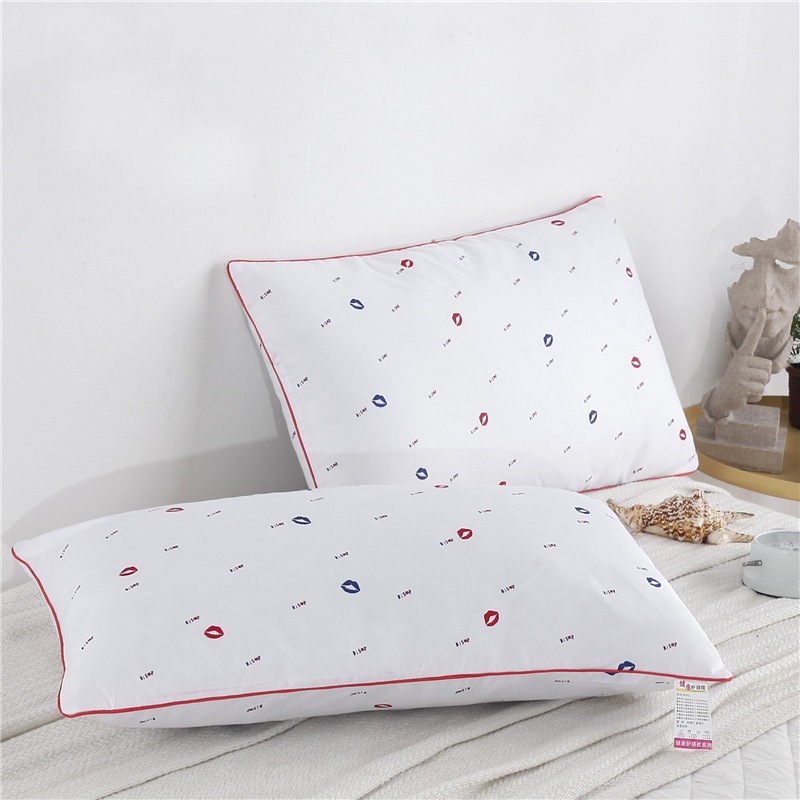 厂家直销批发枕头枕芯保健护颈枕五星酒店羽丝绒枕支持一件代发|ru