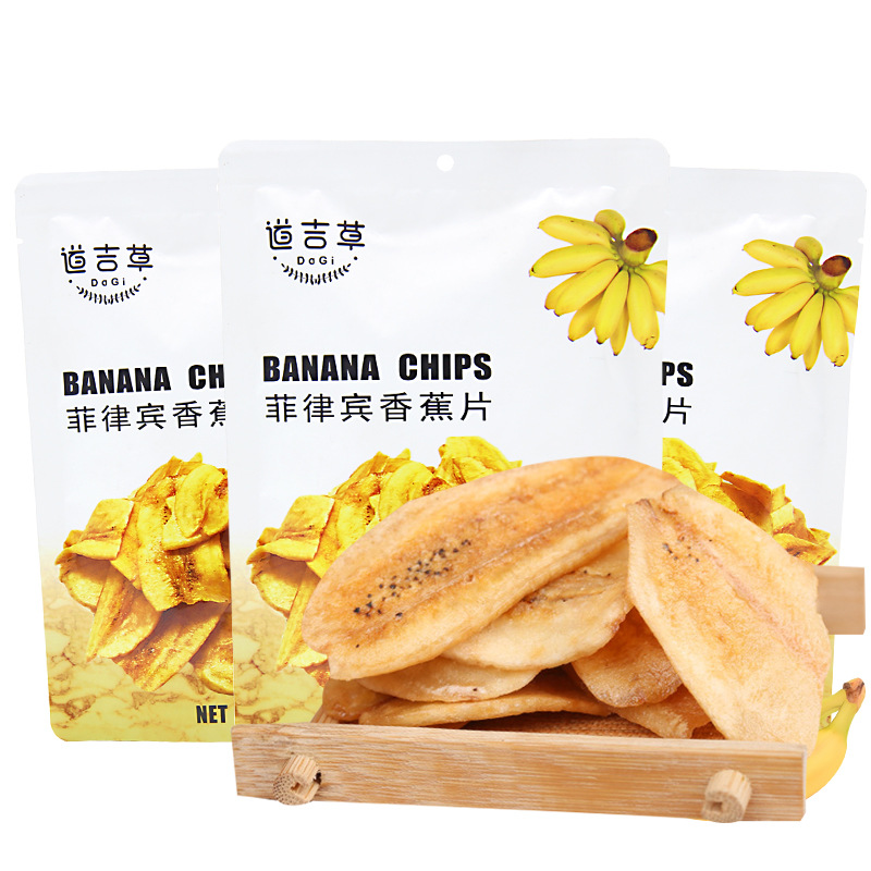 菲律宾进口食品零食道吉草香蕉片60g/袋水果干脆片原味