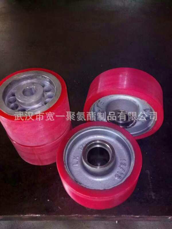 供应云南输送设备用聚氨酯胶轮包胶挂胶加工