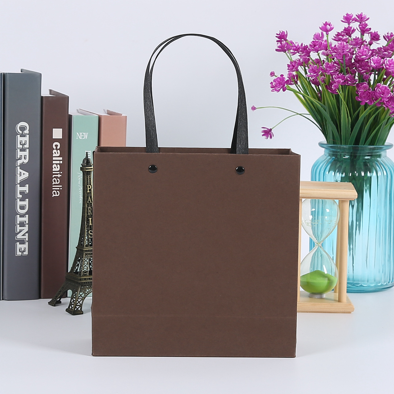 定制手机纸袋广告手提纸袋定做 白卡纸包装购物袋定做