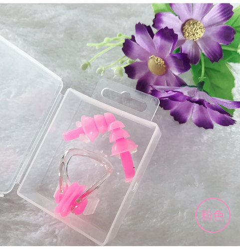 Swimming Supplies Nose Clip and Earplug Set Anti-choking Equipment Silicone Waterproof Swim Earplugs and Nose Clips Wholesale