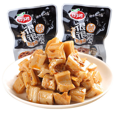 口水娃香辣藕片 脆莲藕麻辣香卤莲藕片湖南小吃特产散装零食|ms