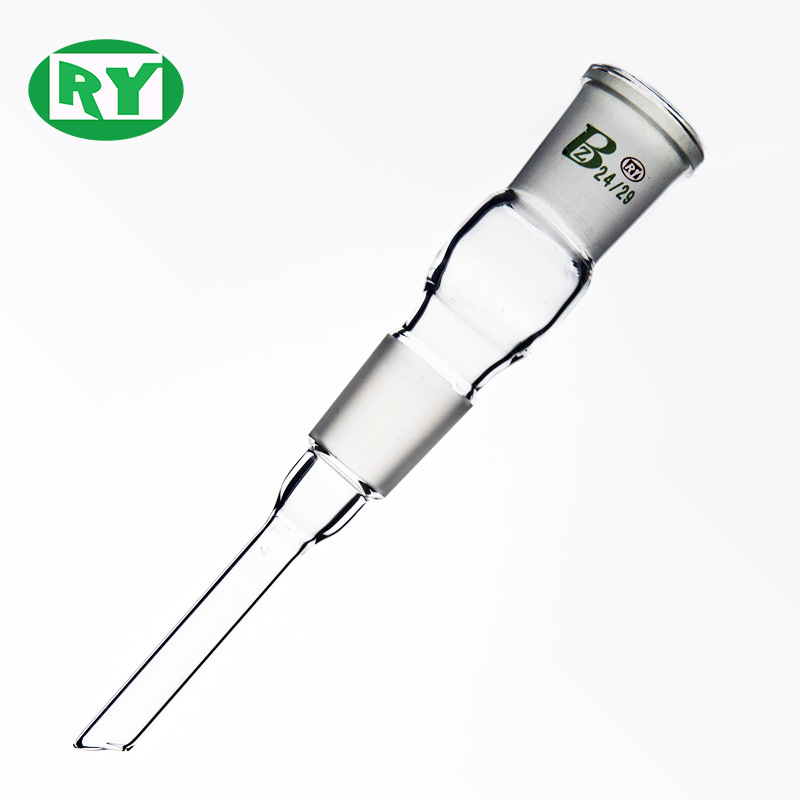 上海禾汽 实力厂家 玻璃直形接受管 标准磨口玻璃器皿 玻璃接受管