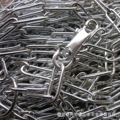 镀锌宠物狗牵引铁链宠物狗链子拴狗织带链吊顶用铁链条链扣|ru