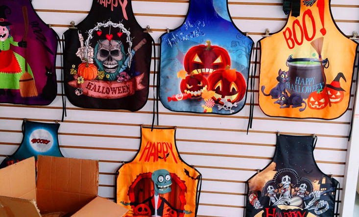 万圣节围裙 速卖通ebay热销新品 万圣节装饰用品搞怪围裙