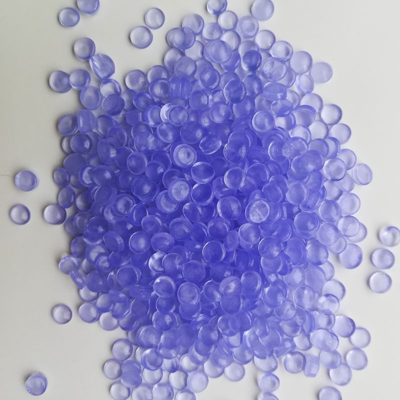 透明PVC蓝底硬质料 硬质PVC透明蓝底颗粒80度90度100度110度120度