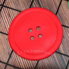 廠家批發茶杯墊可愛紐扣硅膠杯墊隔熱墊創意圓形軟膠防滑杯墊餐具