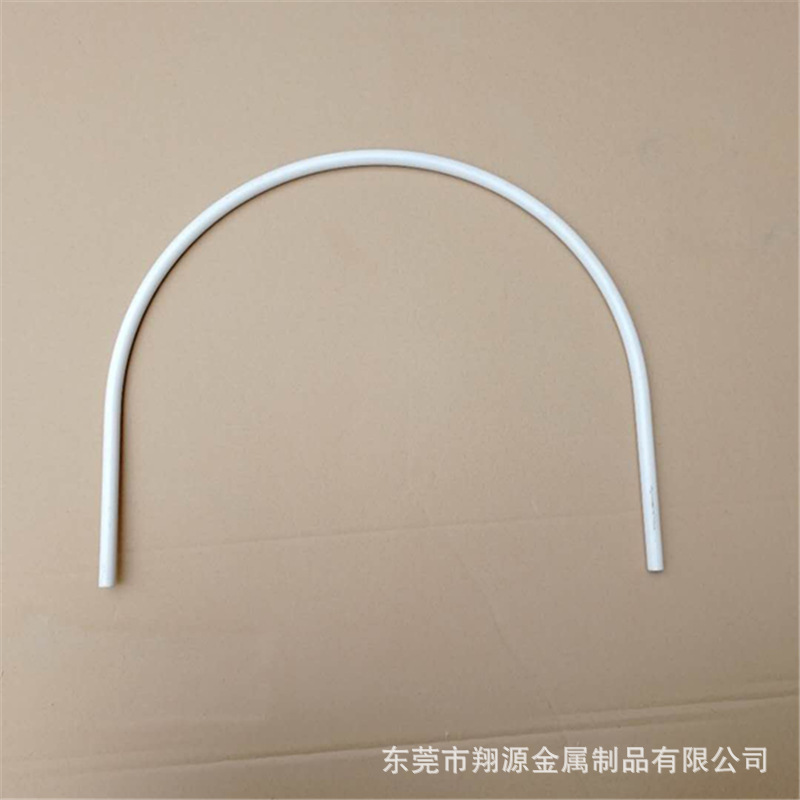 12mm半圆型弯管烤漆白色东莞铁管深加工