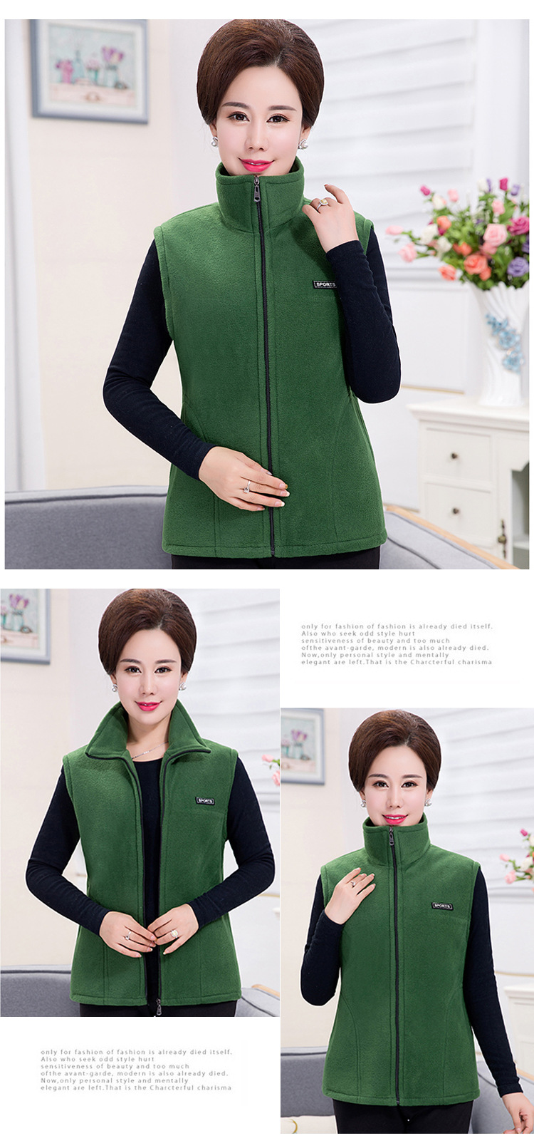 Gilet femme en Polaire polaire - Ref 3434668 Image 46