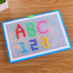 Creative Children's Puzzle Mushroom Nails Kindergarten Pupils Early Education Toy Plug-in Puzzle 296 Pieces Factory Direct Sale