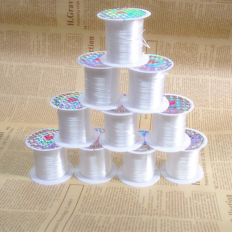 DIY串珠材料白色透明尼龙线手工线水晶鱼线 串手链白色串佛珠线材