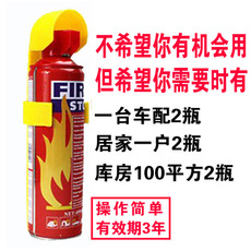 迷你型车载灭火器 车用家用泡沫干粉灭火器 汽车带底座灭火器