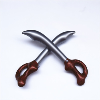 儿童充气玩具 整蛊玩具塑料充气玩具 充气刀剑 充气海盗刀批发|ru