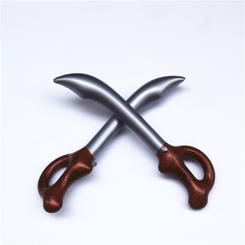 儿童充气玩具 整蛊玩具塑料充气玩具 充气刀剑 充气海盗刀批发|ru