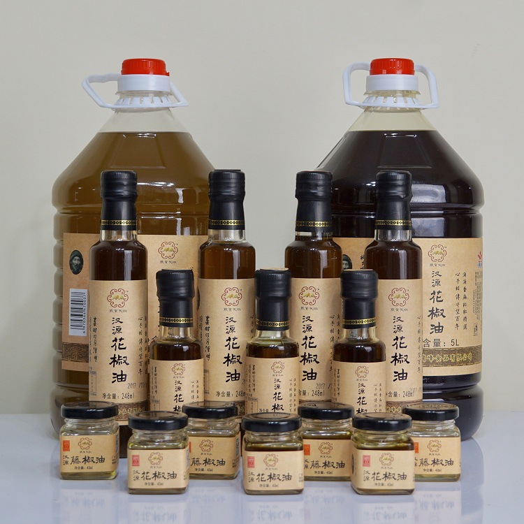 岁贡天椒 四川汉源花椒油5L+248mL+100L+藤椒油5L组合装