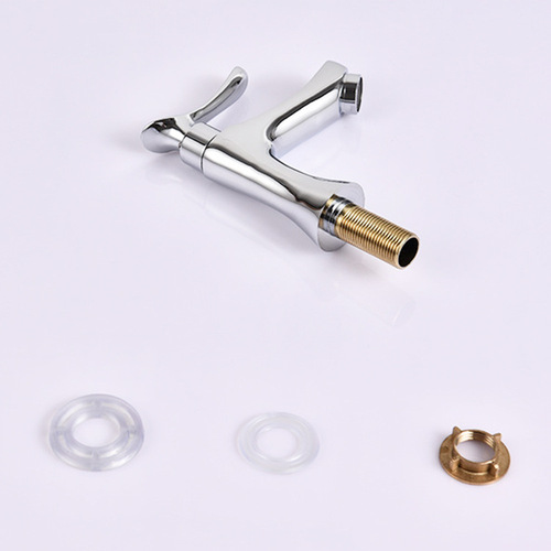 Copper thumb single cold water basin faucet Ceramic basin washbasin single cold water faucet manufacturer wholesale