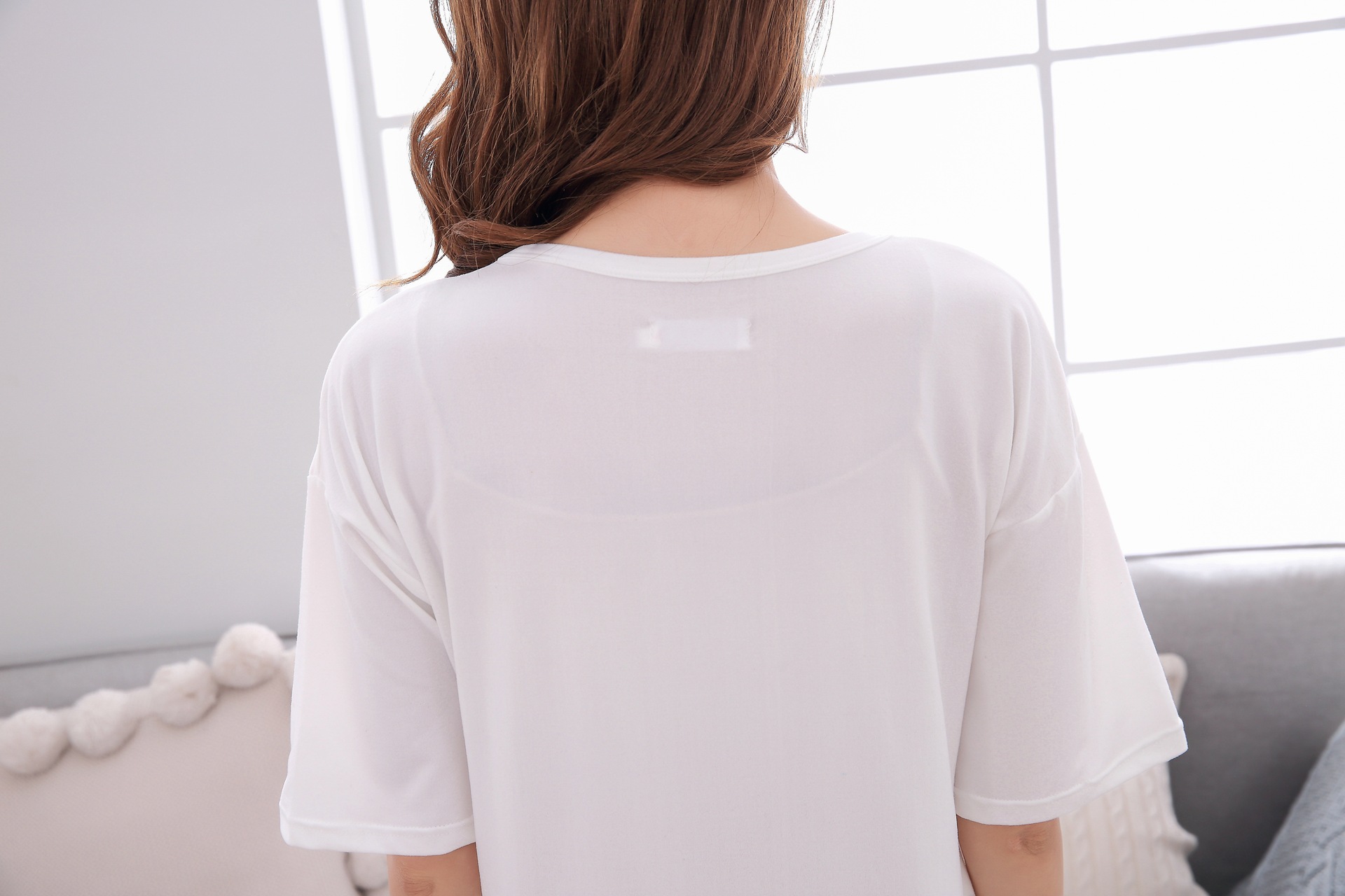 Cute Casual Style Short Sleeves Round Collar Polyester Lover’s Clothes Pajamas display picture 10