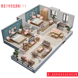 Мебель из натурального дерева для двоих, 1.8м, 1.5м