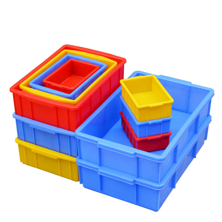 加厚多功能物料盒全新平口塑料零件盒物料盒螺丝盒配件箱塑料盒子|ru
