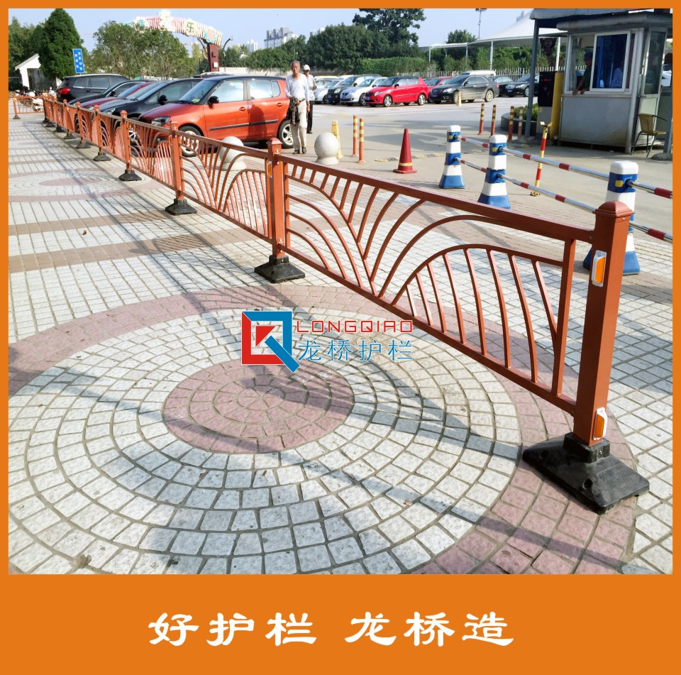宜兴公园道路隔离护栏 景区道路隔离护栏 龙桥古铜色花式隔离护栏