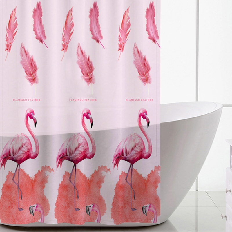 Impresión peva cortina de baño en stock Nordicins creativo transfronterizo cortina de baño cortina de baño impermeable