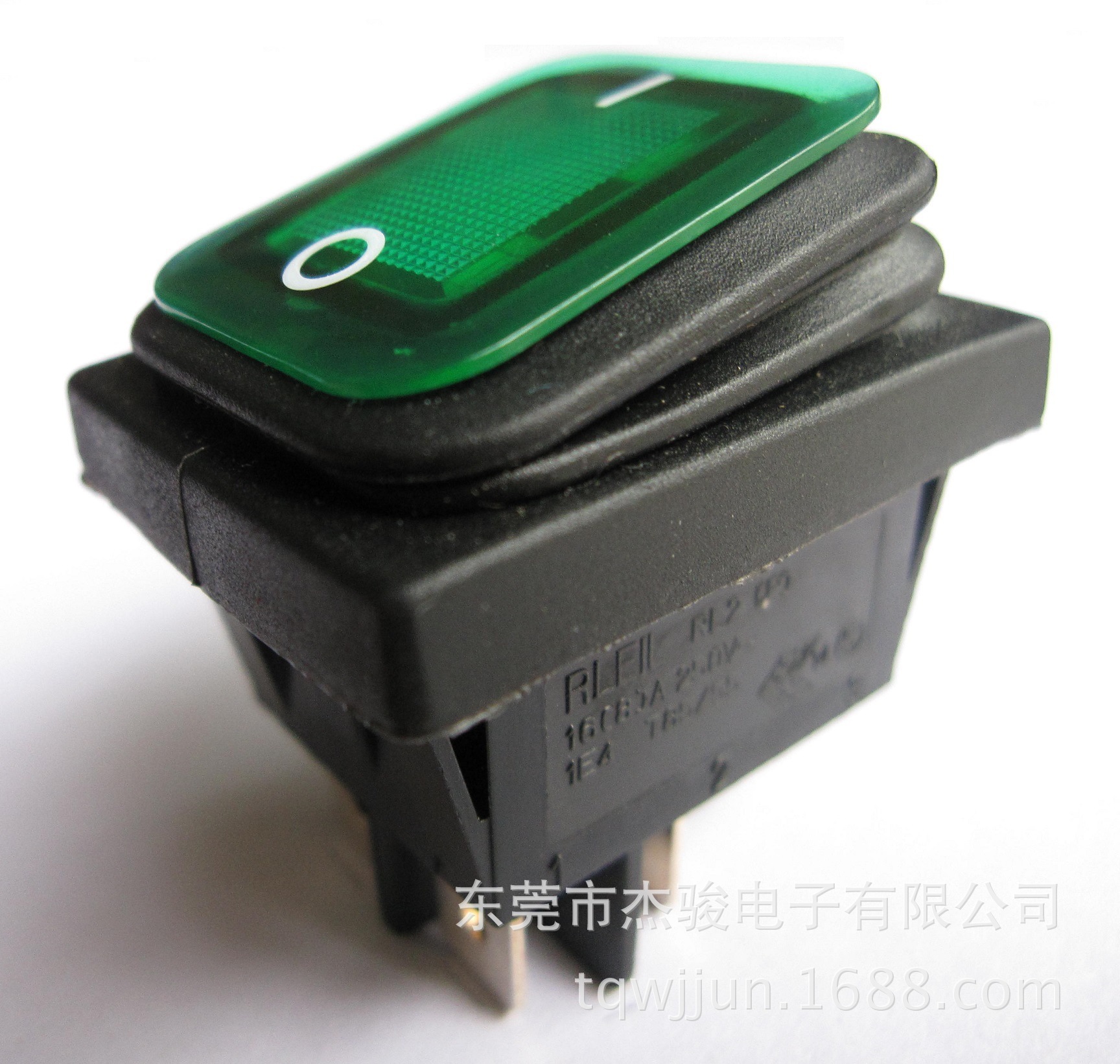 现货供应RLEIL防水船型开关 防水翘板开关RL2(P)21-2-GR/BK-P2