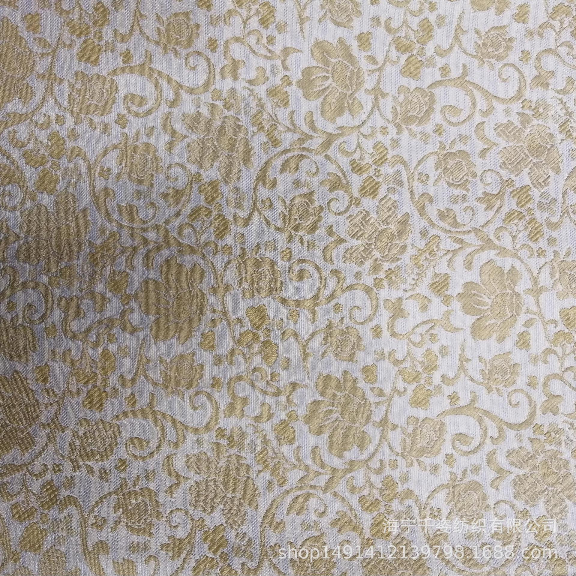 色织金银丝时尚秋冬款提花面料童装礼服连衣裙鞋料箱包抱枕