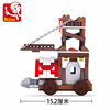 Xiaolu Ban 0619 Assassin Legend Middle Ages Castle Siege Siege Putting Block Ninja Boy Boy Toys