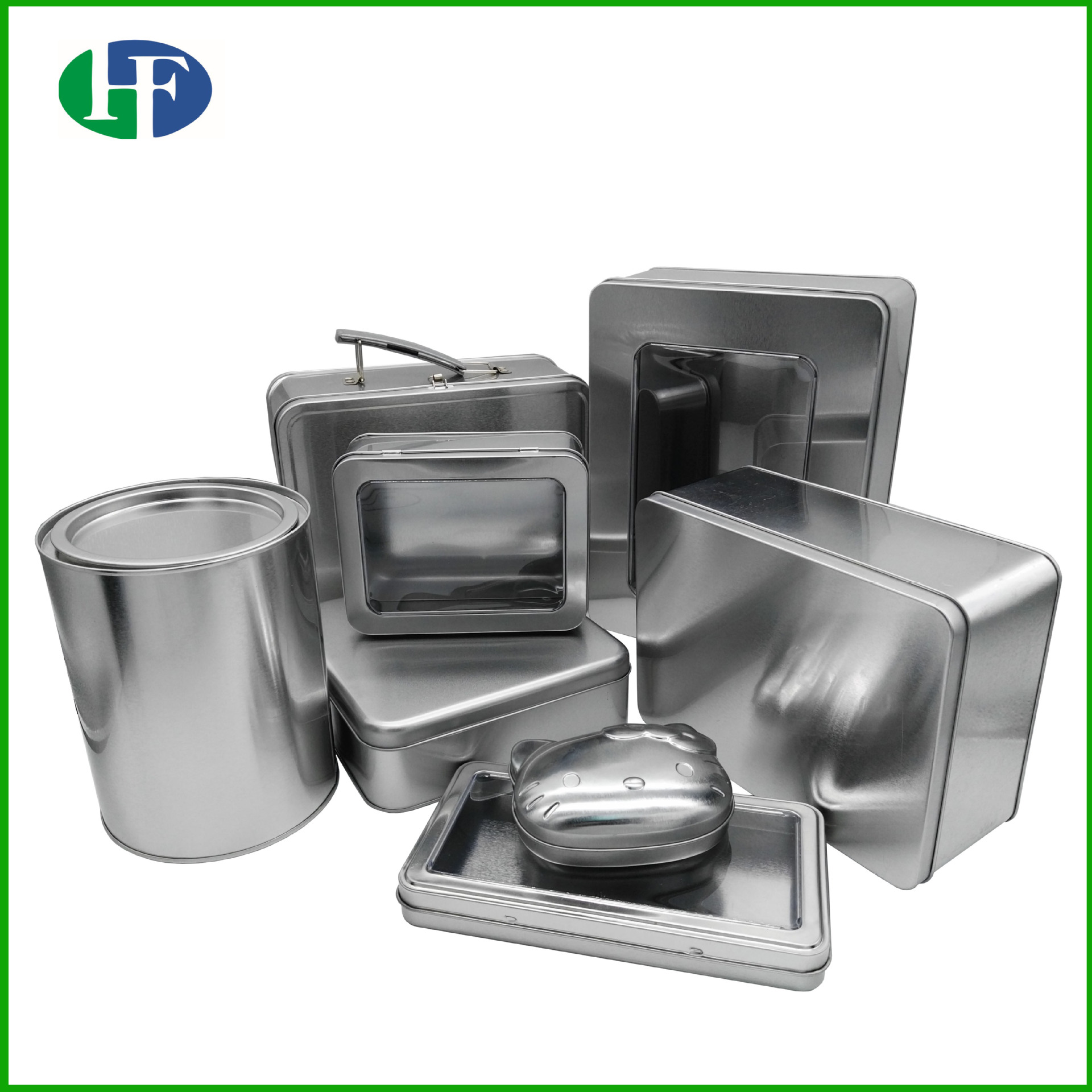 生产深圳光身铁盒 手挽午餐马口铁罐 磨砂哑光收纳铁盒TIN BOX