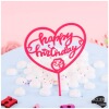 Birthday cake 插 Acrylic insertion flag love birthday party arrangement party supplies cake decoration plug -in