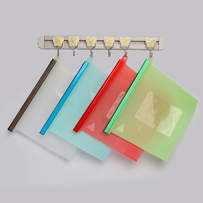 廠家直銷矽膠保鮮袋 食品級真空食品分裝自封袋高湯冷凍食品收納