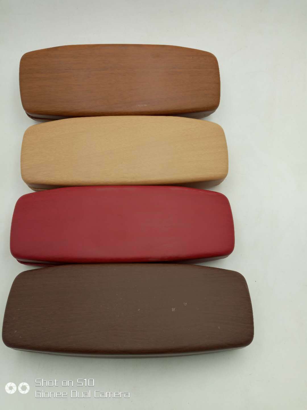 2017 new pattern Wood glasses case Men's glasses box Glasses case Universal glasses case Printing Shop Name