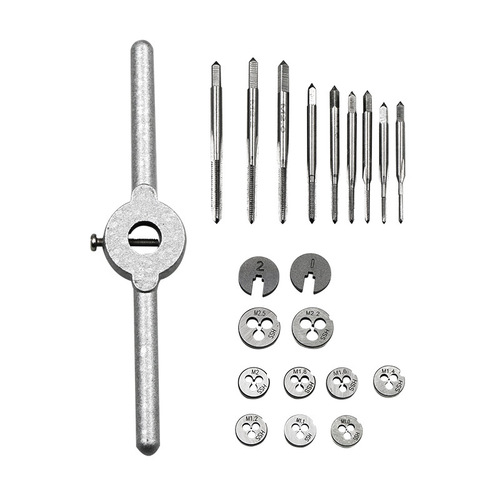 Multi-specification tap and die combination set, hand metric tap wrench, gallows stand, hardware tools wholesale