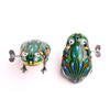 Wind-up retro toy for jumping, frog, wholesale