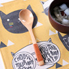 INS Japanese-style Nanmu Spoon A-8 Yuankou Spoon Hand Benefit Poin Tablet Creative Wooden Rice Spoon Pooth Taste Spoon