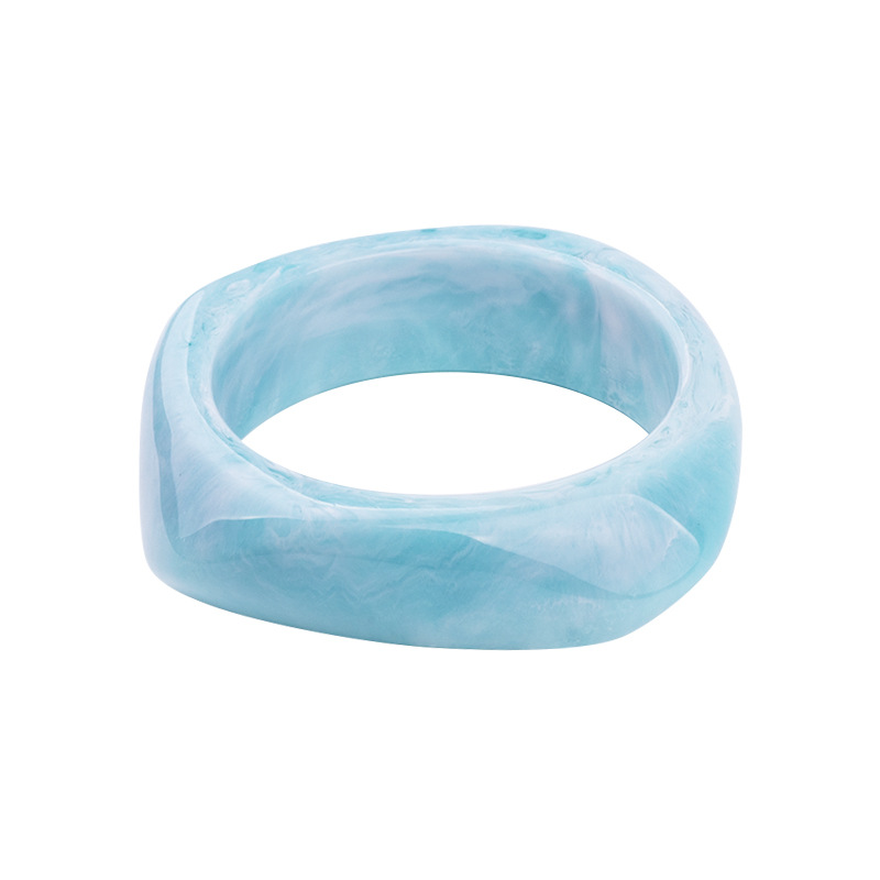 Solid Color Pattern Women'S Gender Simple Style Style Simple Style Solid Color Resin Women's Bangle