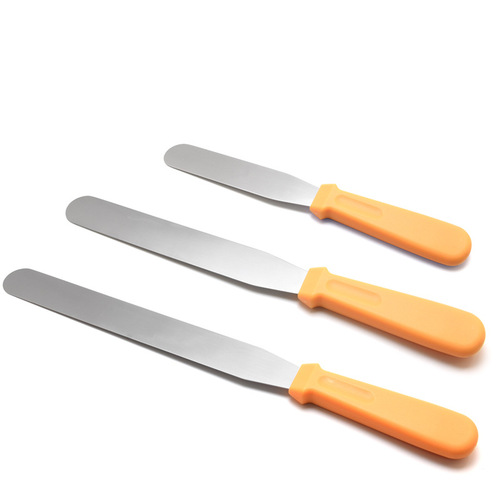 6-inch 8-inch 10-inch Stainless Steel Cream Spatula Baking Utensils DIY Baking Tools Cake Cream Scraper