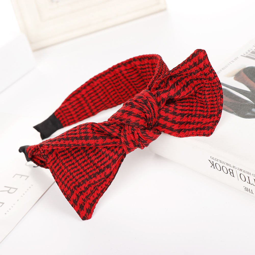 Korea  Fashion New  Big Bow Broadband Tooth Headband Wholesale Nihaojewelry display picture 5