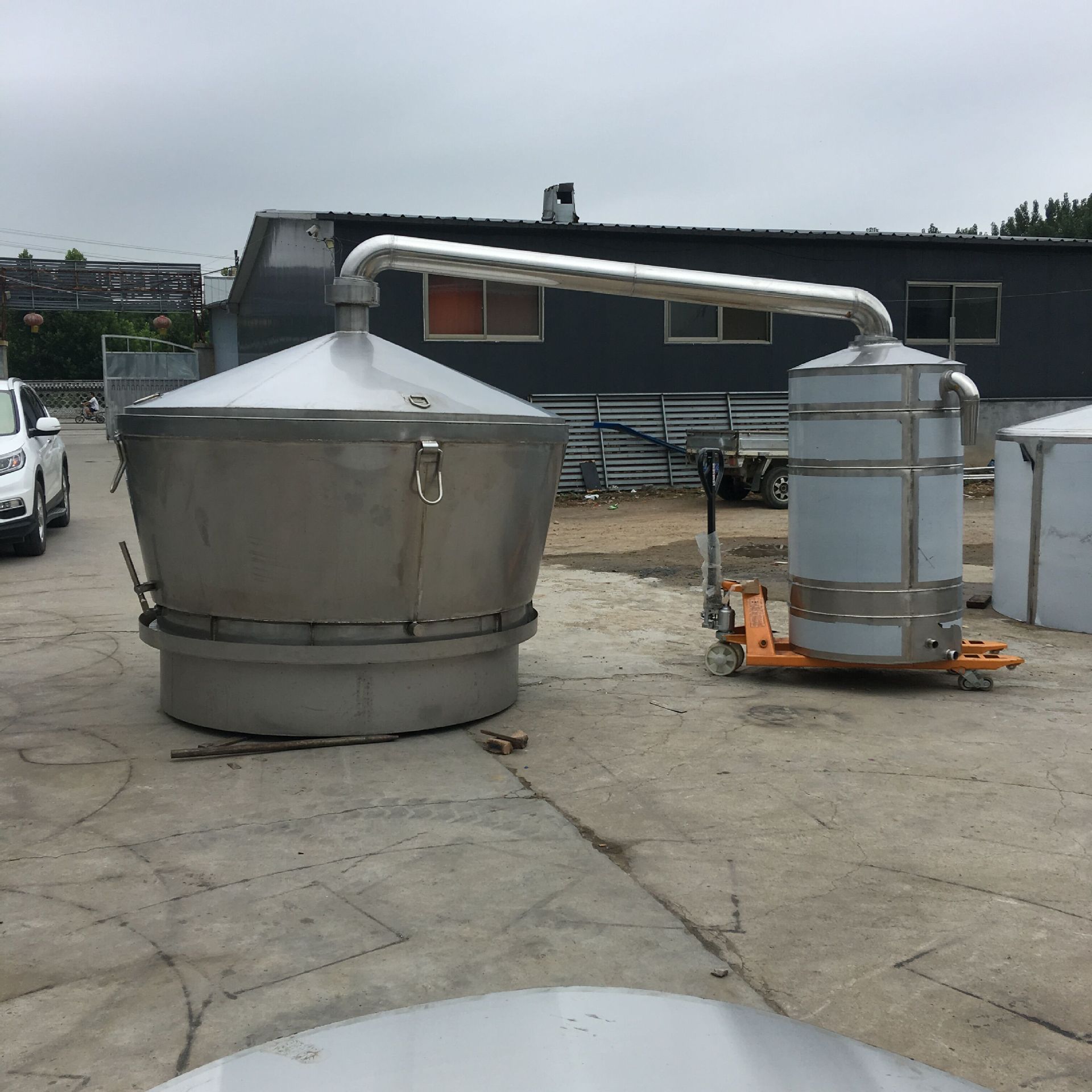 菏泽大米苞米蒸酒设备出酒快锥形蒸酒机质量保证 可加工定制